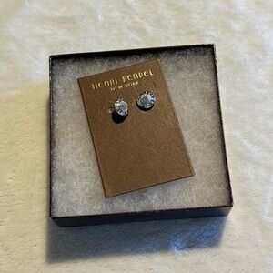 Henri Bendel Sparkling Silver Earrings